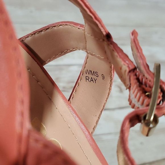 REPORT RAY FLORAL PLATFORM SANDALS 9 - RETRO BOHO HIPPIE STYLE SHOES MANSON GIRL - Picture 10 of 10